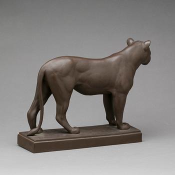 SKULPTUR, stengods, A. Gaul, Meissen Böttgersteinzeug. ca 1925.