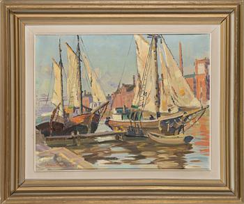 Armas Mikola, olja på duk, signerad och daterad-50.