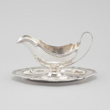 CG HALLBERG, saucer silver, Stockholm, 1919.