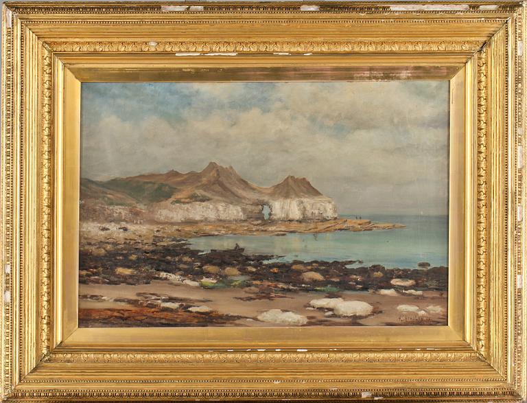 HUGH S HEMSLEY, olja på duk, signerad.