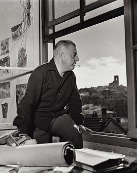 223. Gisèle Freund, "Jacques Prévert, Vence 1953".