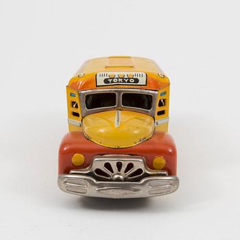 A tinplate "Tokyo bus" toy, Japan, 1930/40-tal.