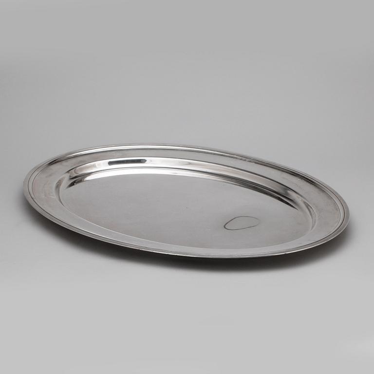 STEKHUV MED FAT, nysilver, rokokostil, troligen England, 1900-tal.