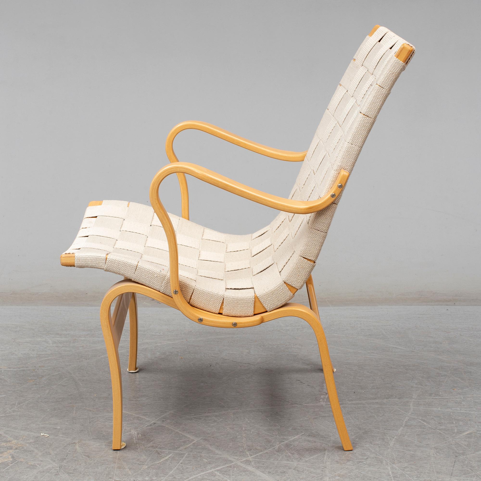 Armchair 'Eva' by Bruno Mathsson for Dux, late 20th or early 21th century.