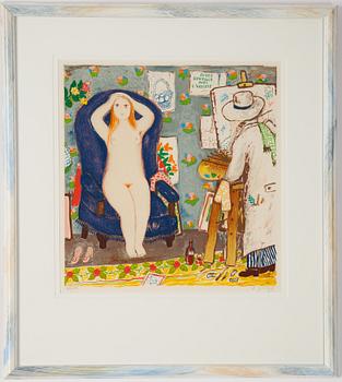 Lennart Jirlow, lithograph in colours, 1978, signerad 290/310.