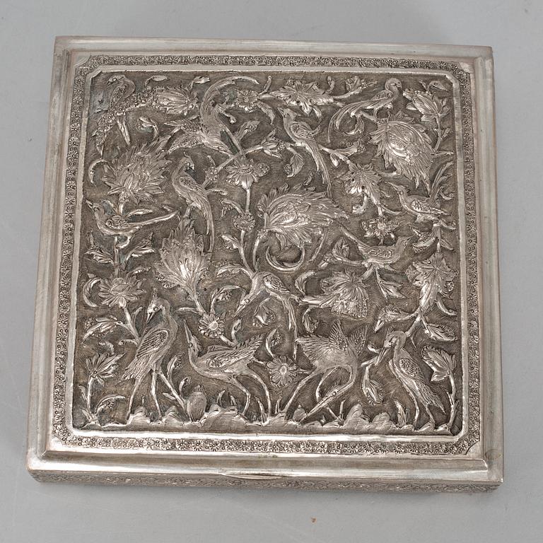 A silver box, first half of the 20th century.