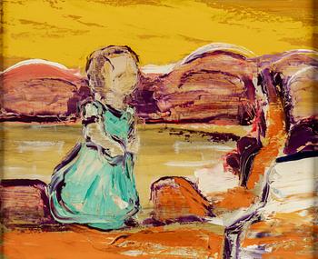 GUNNAR LÖBERG, oil on panel, signed and dated on verso 1949.