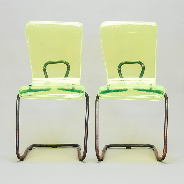 Vesa Honkonen, a pair of 'Kiasma Chairs', Källemo AB, Sweden 2008.