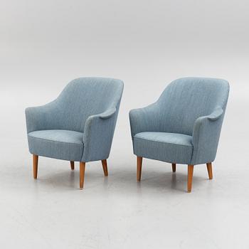 Carl Malmsten, a pair of 'Samspel' armchairs, second half of the 20th Century.