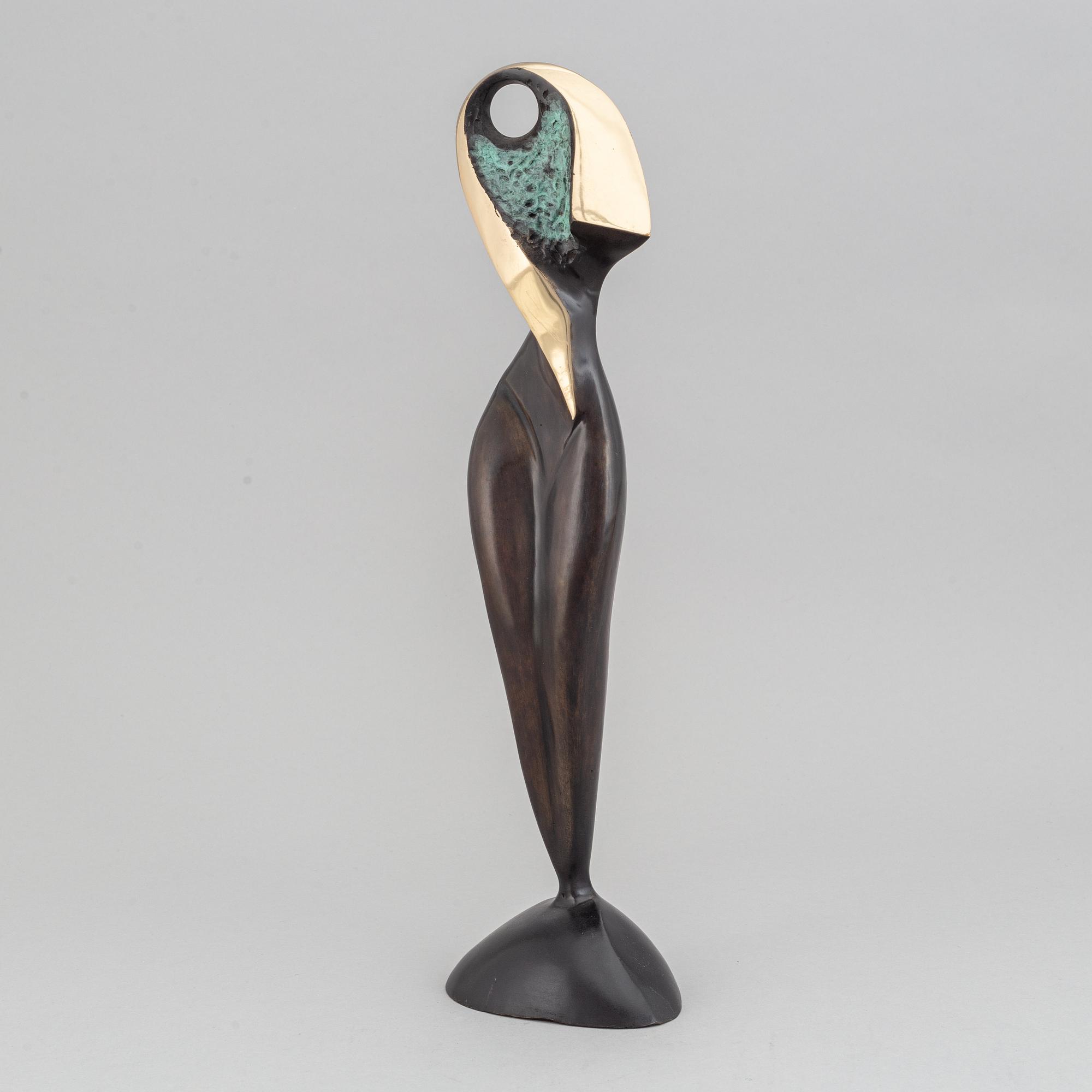 Stan Wys, sculpture, patinated and polished broze, signed and numbered II/VII, dated 2007.
