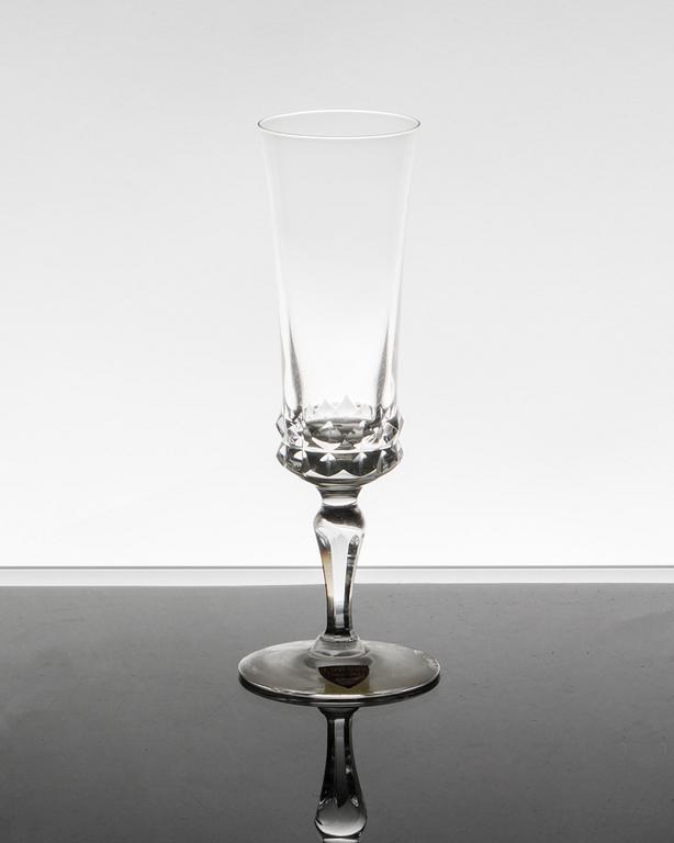 SERVISDELAR, glas, 32 delar, "Silvia", Orrefors, 1970-tal.