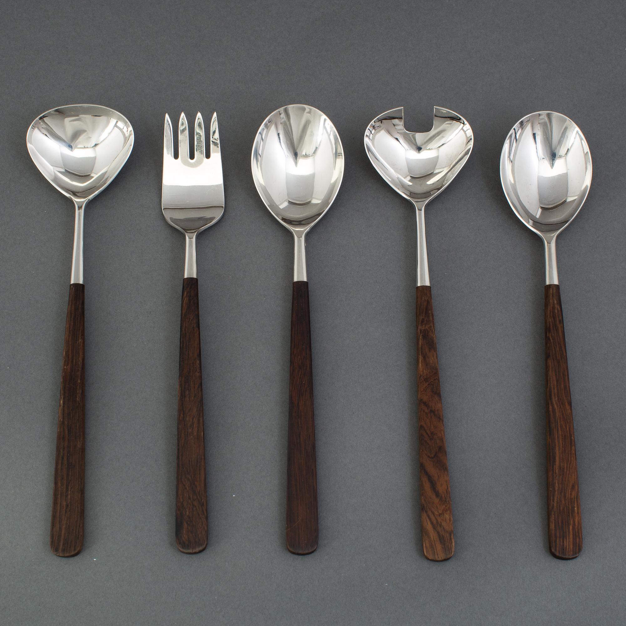 BERTEL GARDBERG, bestickuppsättning 159 dlr "Lion de Luxe", Hackman, Finland, efter 1958, schatull från Stig-Bolaget.