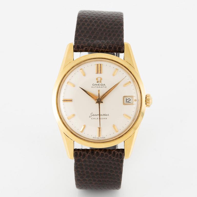 Omega, Seamaster, Calendar, wristwatch, 33.5 mm.