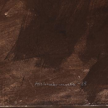 Lennart Aschenbrenner, oil on canvas, signed and dated-85.