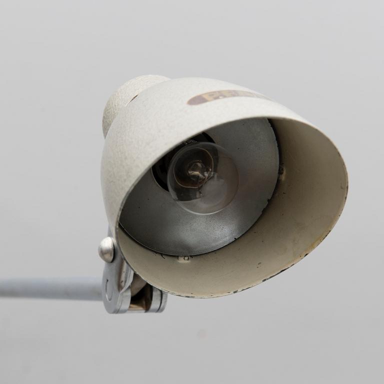 A 1950s Industrial Workshop Table Lamp by Pfaff, Germany.