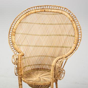 A wicker chair, 20th Century.