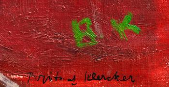 BRITA AF KLERCKER, olja på duk, monogramsign.