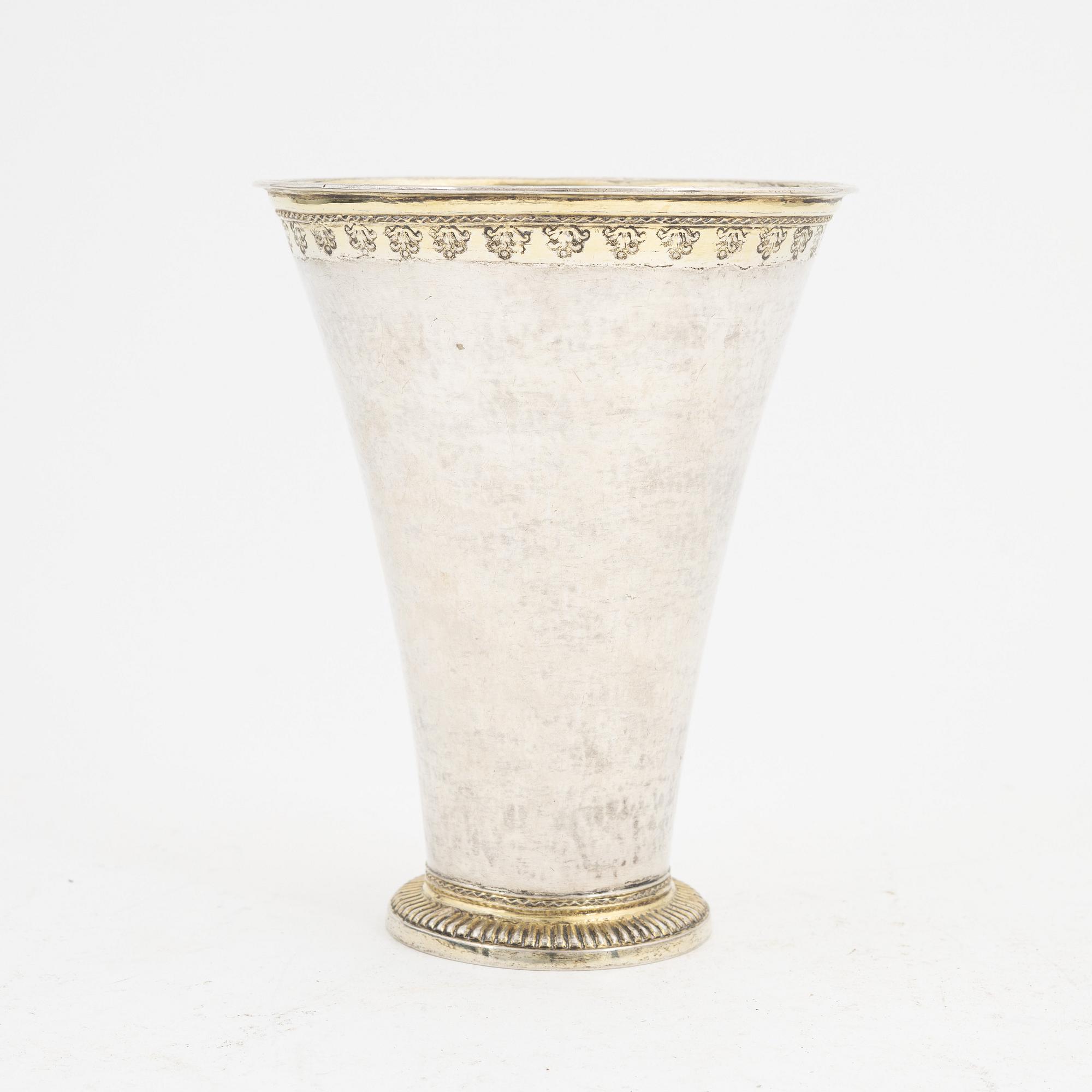 Samuel Nourin, bägare, silver, Nyköping (1745-1762).