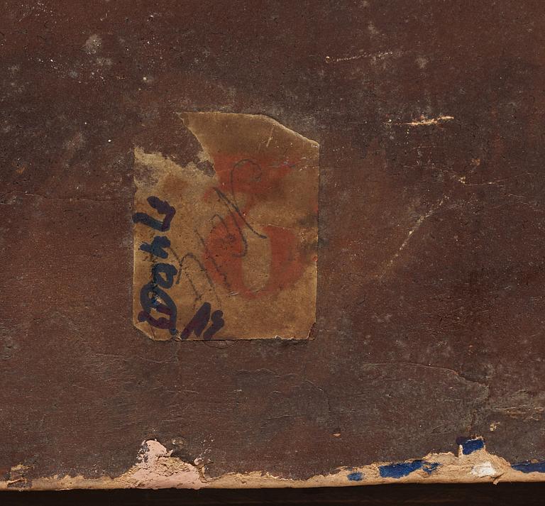 Tysk skola 1800-tal oil on panel.