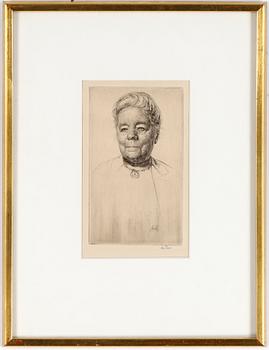 Axel Fridell · AXEL FRIDELL, etsning, signerad.