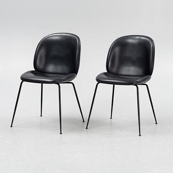 Gamfratesi, stolar 6 st, "Beetle dining chair", Gubi, formgiven 2013.