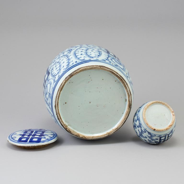 BOJAN SAMT VAS, porslin, Kina, sen Qing (1644-1912).