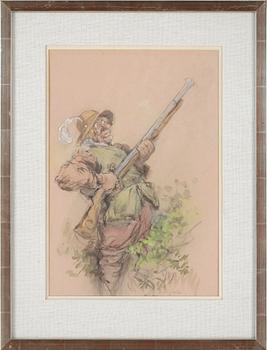 Robert Högfeldt · ROBERT HÖGFELDT, akvarell, signerad.