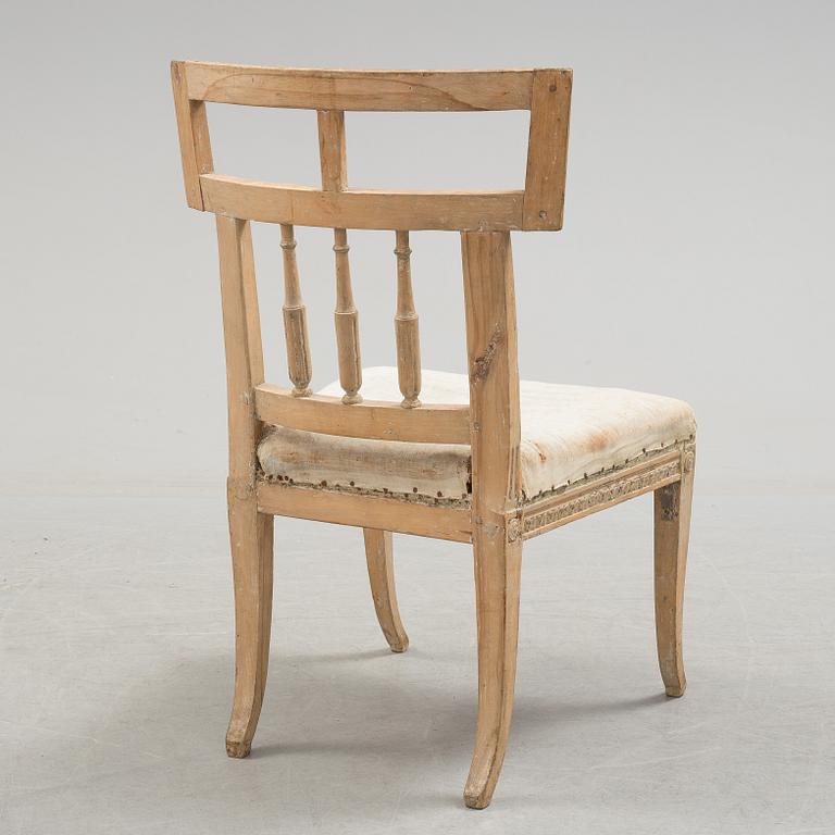 A 18th century gustavian chair.