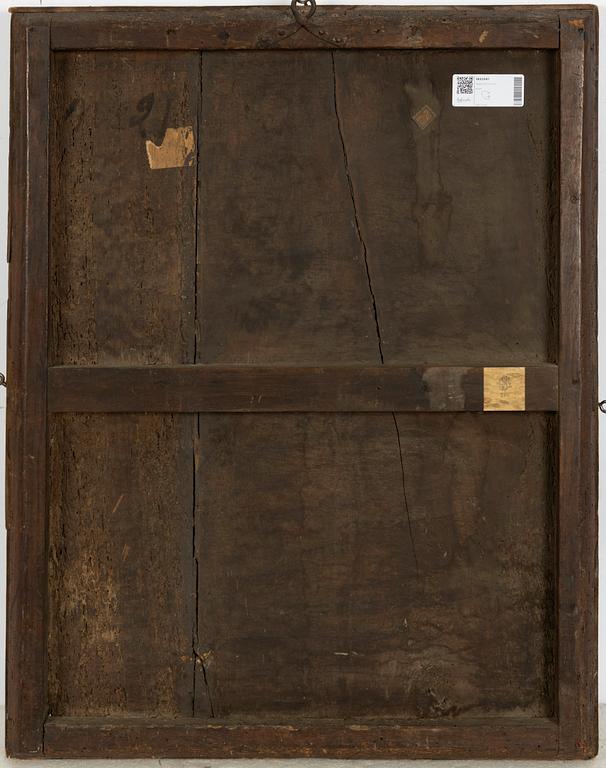 Italiensk skola, 1600-tal, Madonnan med barnet och Johannes Döparen.
