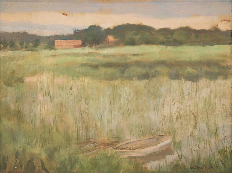 Lotte Laserstein, Lake landscape.