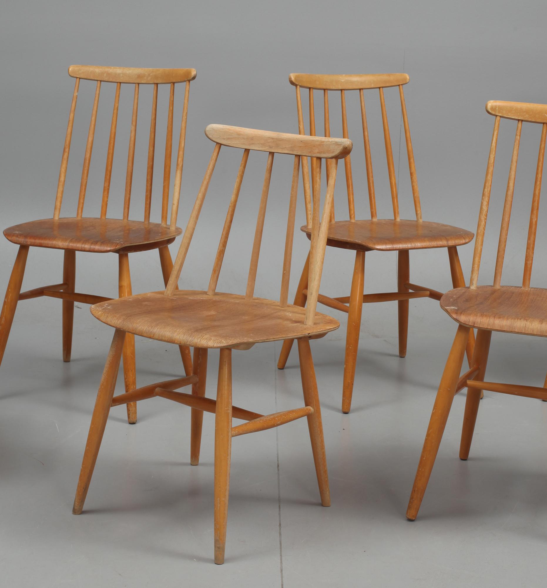 STOLAR, 6 st, "Fanett", Ilmari Tapiovaara, Edsbyverken.