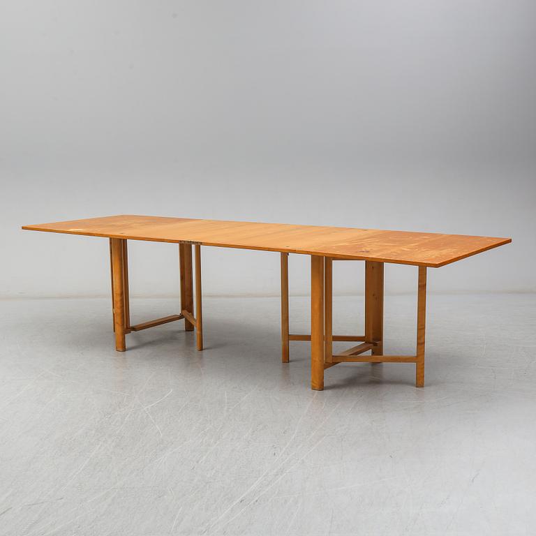 Bruno Mathsson, a 'Maria flap' elm gate leg table by Karl Mathsson, Värnamo, Sweden 1941, designed in 1936.