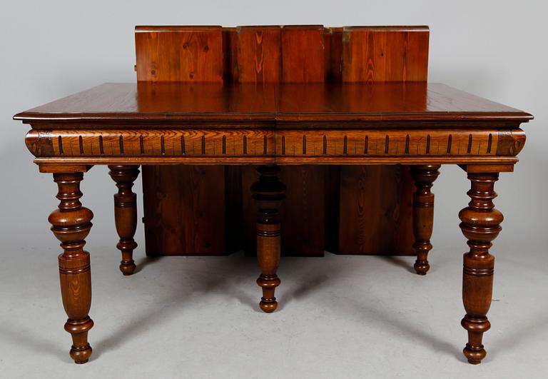 MATSSALSBORD, ek, nyrenässans, sent 1800-tal.