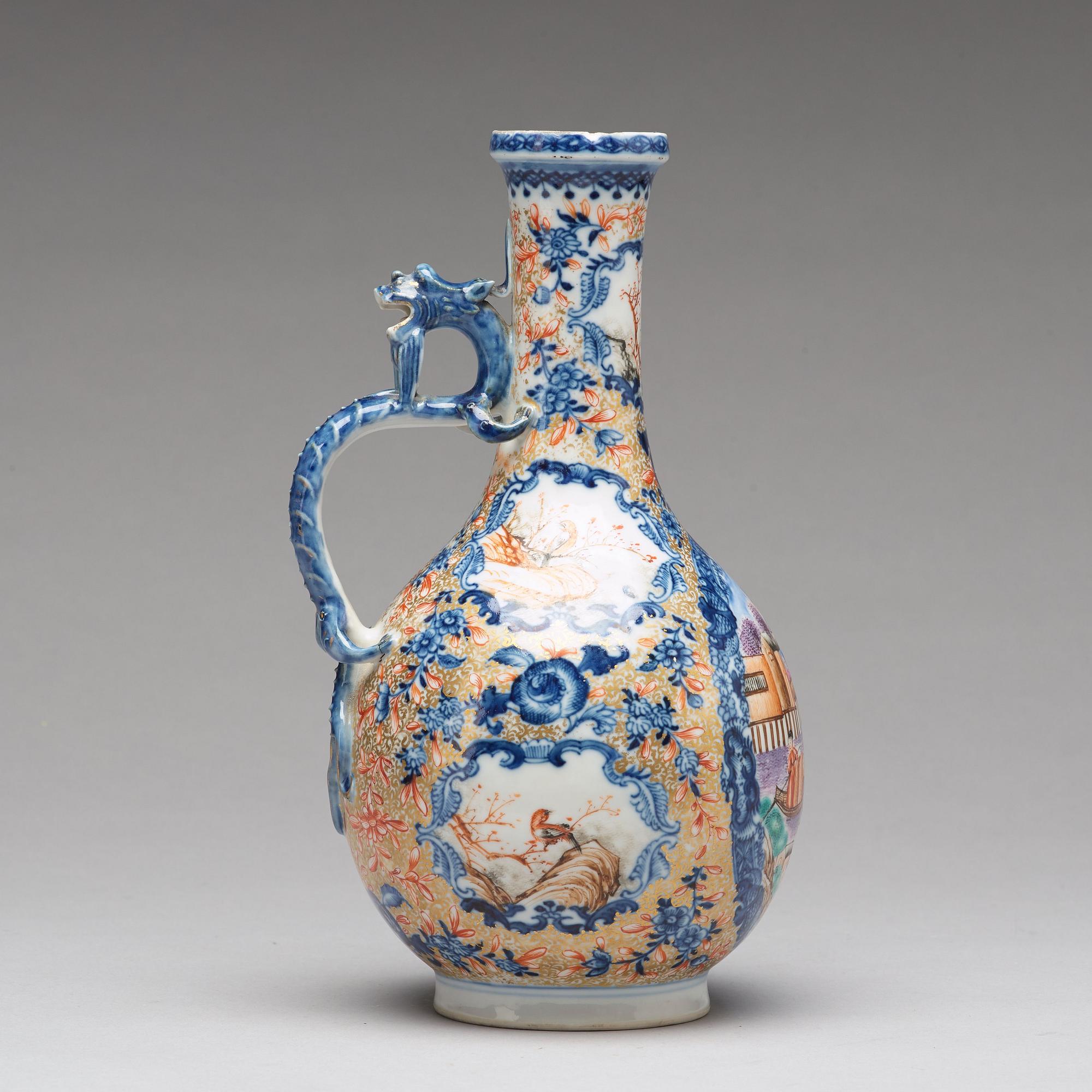KANNA, porslin. Qingdynastin, Qianlong (1736-95).