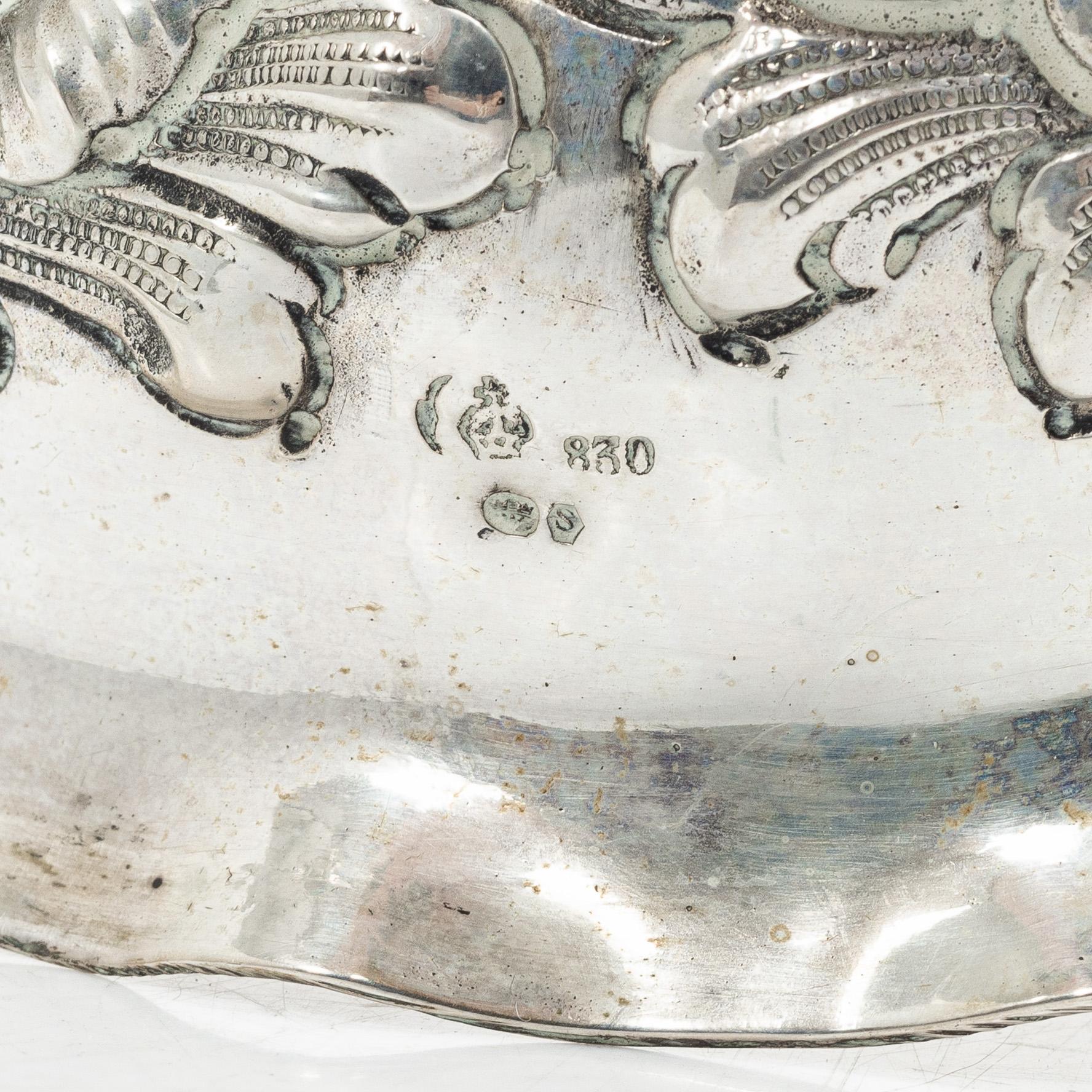 Kandelabrar, ett par, silver, barockstil, Tyskland 1900-tal.