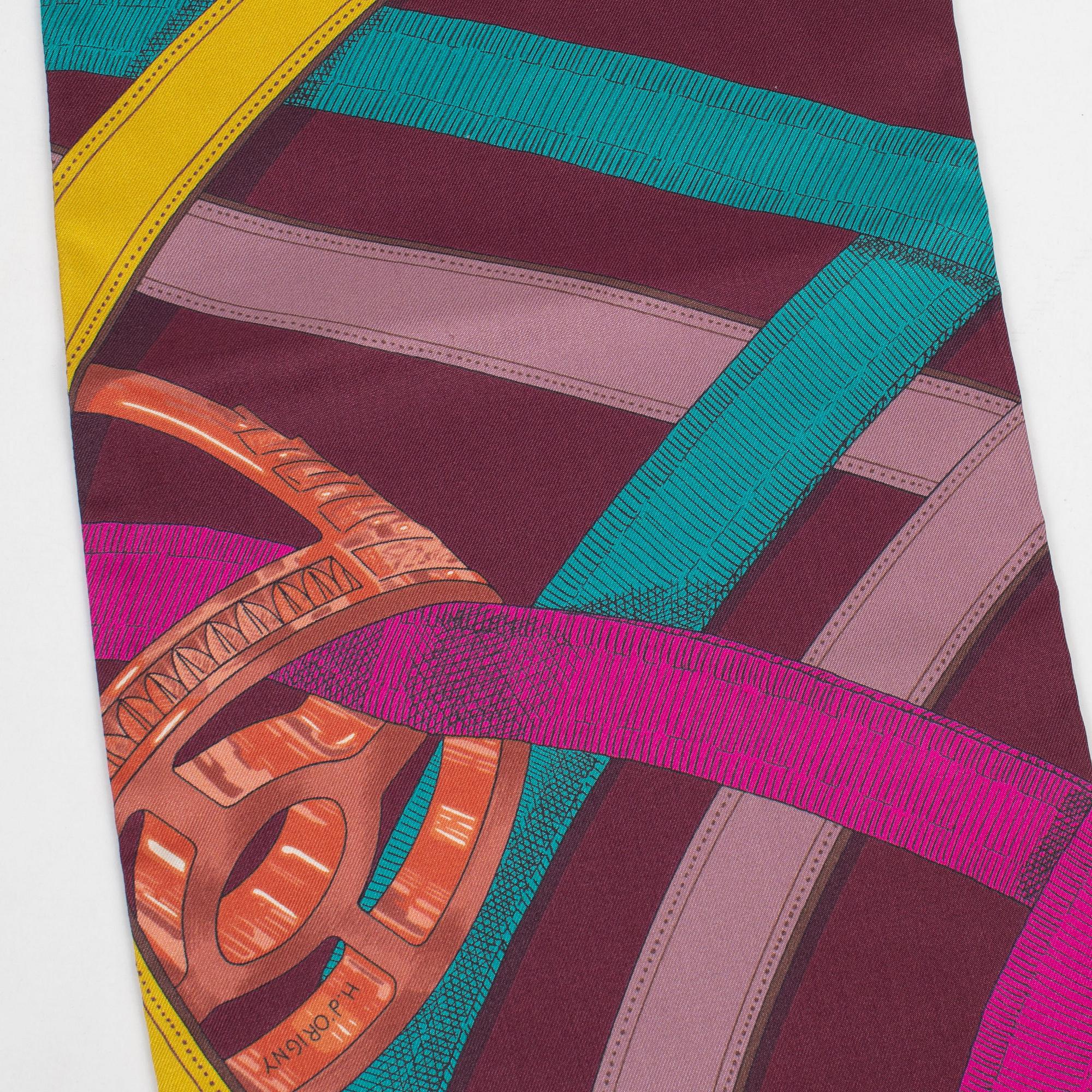 Hermès, a twill silk 'Maxi Twilly Cavalcadour'.