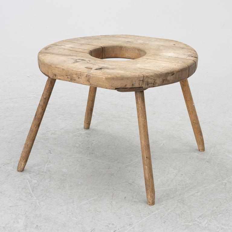 Stool, folk art probably 19th century.