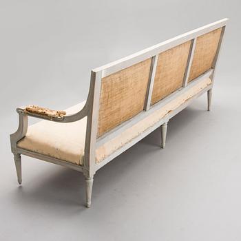 GUSTAVIANSK SOFFA, Stockholmsarbete, 1700-talets slut, Sverige.