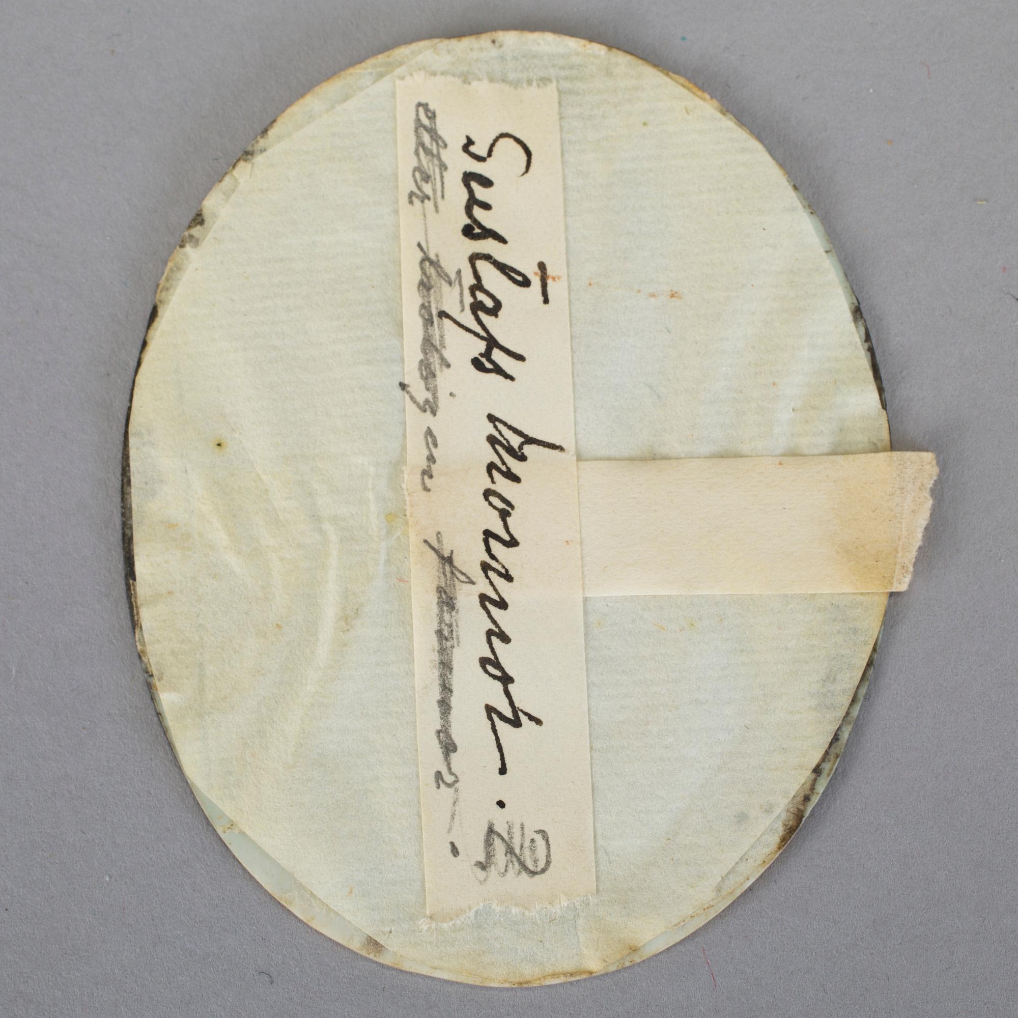 ANDERS GUSTAF ANDERSSON, Miniatyr, signerad och daterad 1807. Gouache på ben.