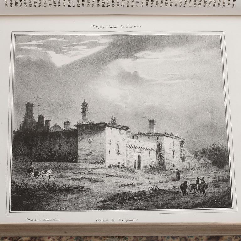BOK, "Voyage Dans Le Finistère", reviderad upplaga efter Jaques Cambry av Émile Souvestre, Frankrike, 1835.