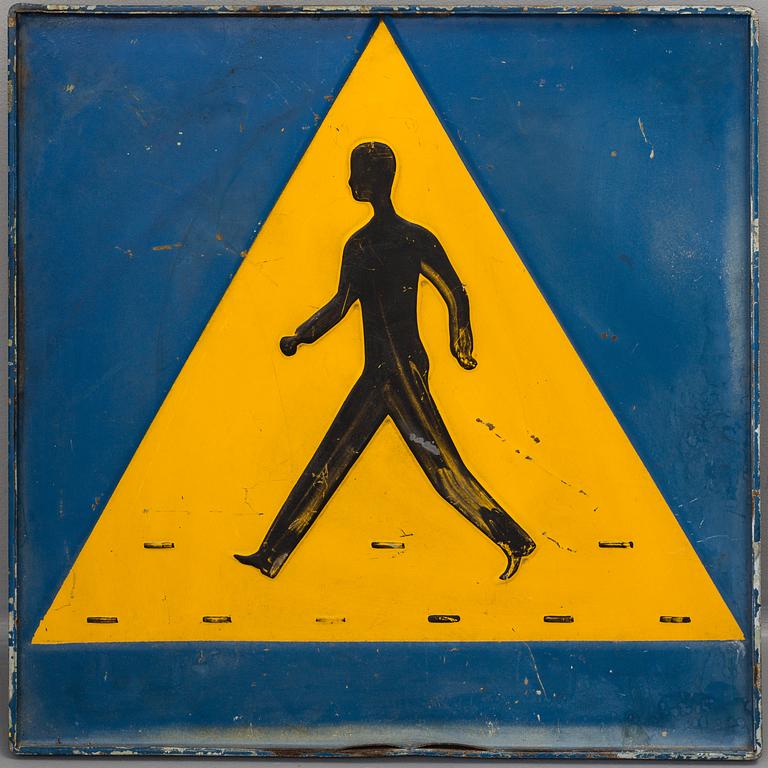 A swedish road sign "Herr Gårman" dated -56.
