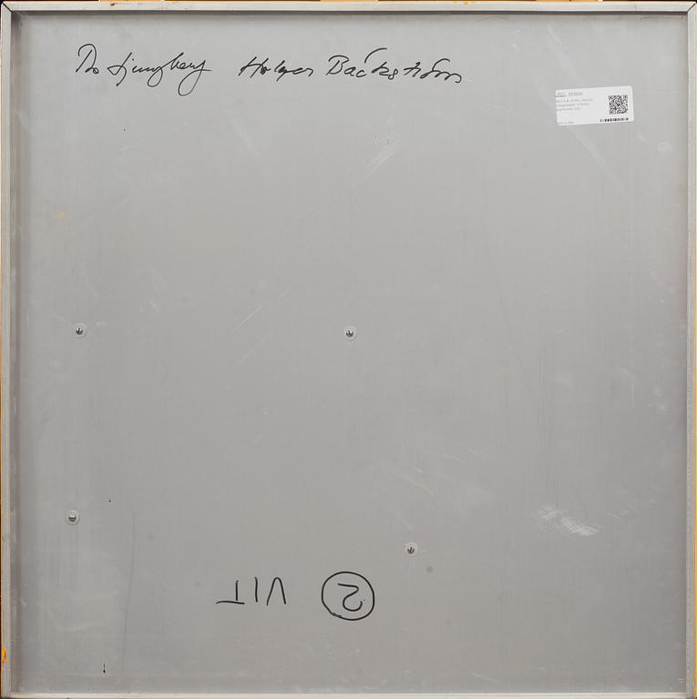 BECK & JUNG, diptyk, väggobjekt, a tergo signerade.