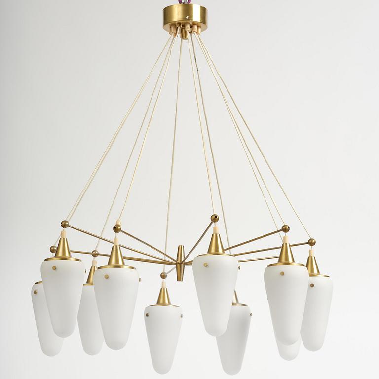 Hans-Agne Jakobsson, an imposing ceiling lamp, Hans-Agne Jakobsson AB, Markaryd, 1950s.