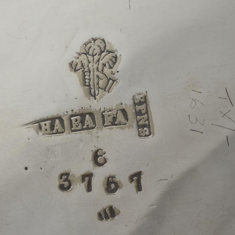 TEKÖK på RECHAUD, nysilver, omkring 1900.