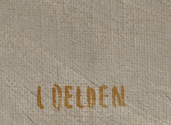 CARL DELDEN, olja på pannå, signerad.