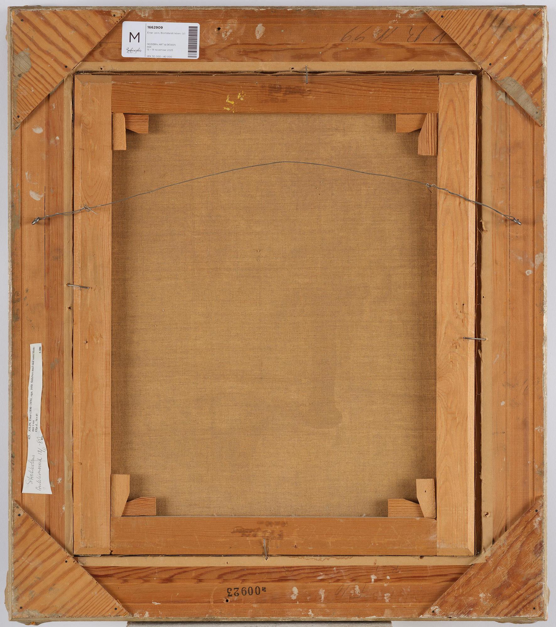 Einar Jolin, Translation: "Flower Still Life".