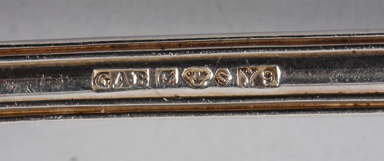 BESTICKSERVIS, 70 delar. Silver. GAB 1960-70-tal. Modell: Olga.