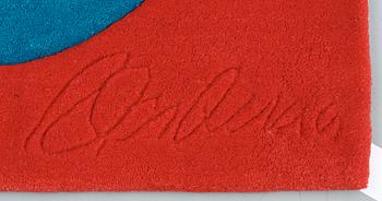 MATTA. "Red on Blue", Chosen love. Tuftad 1995. 182,5 x 184 cm. Robert Indiana, USA, född 1928.