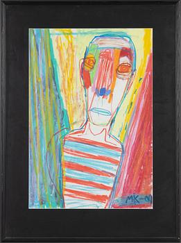 Mauritz Karström, pastel & watercolour, signed and dated -02.
