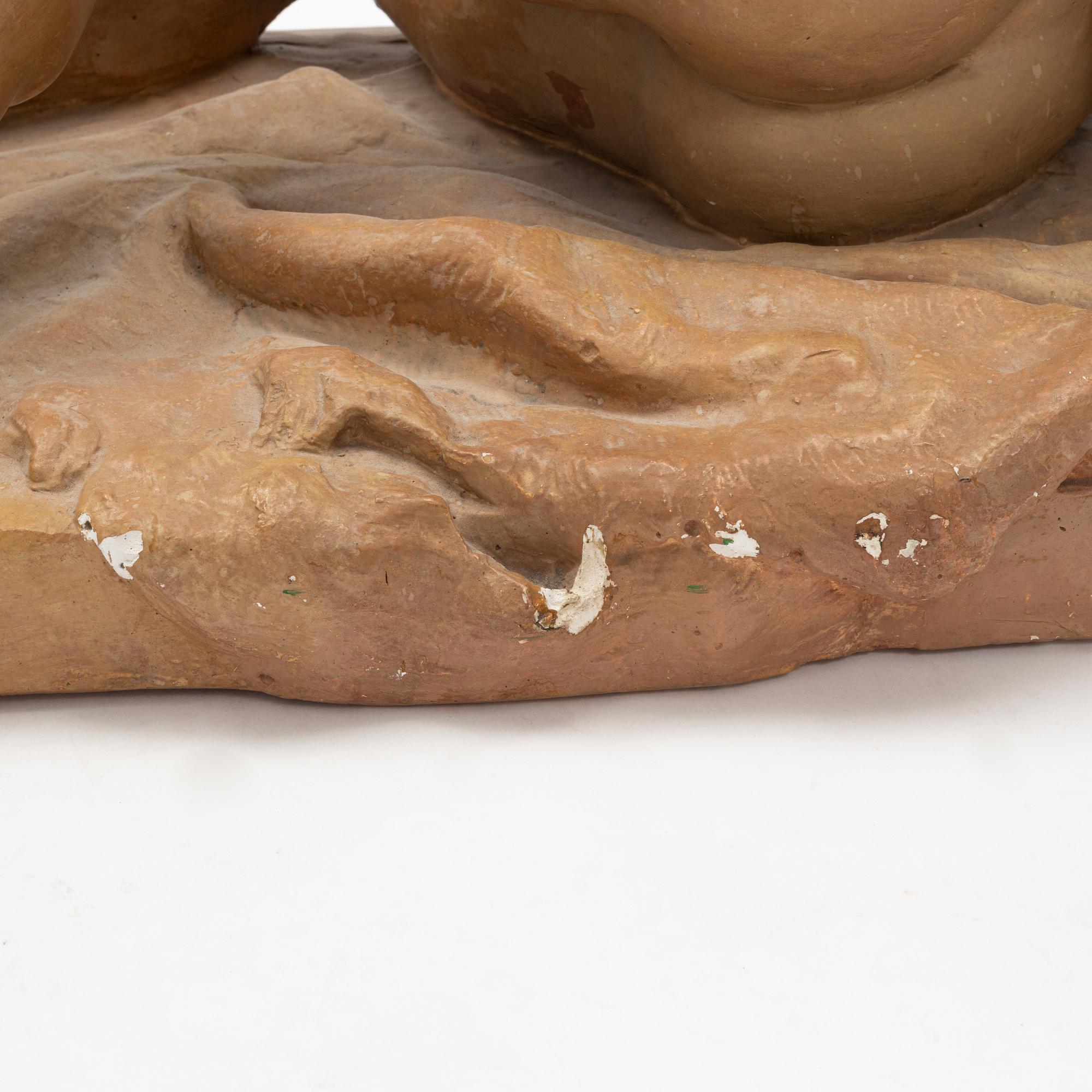 Johan Tobias Sergel, efter. Skulptur, patinerad gips.